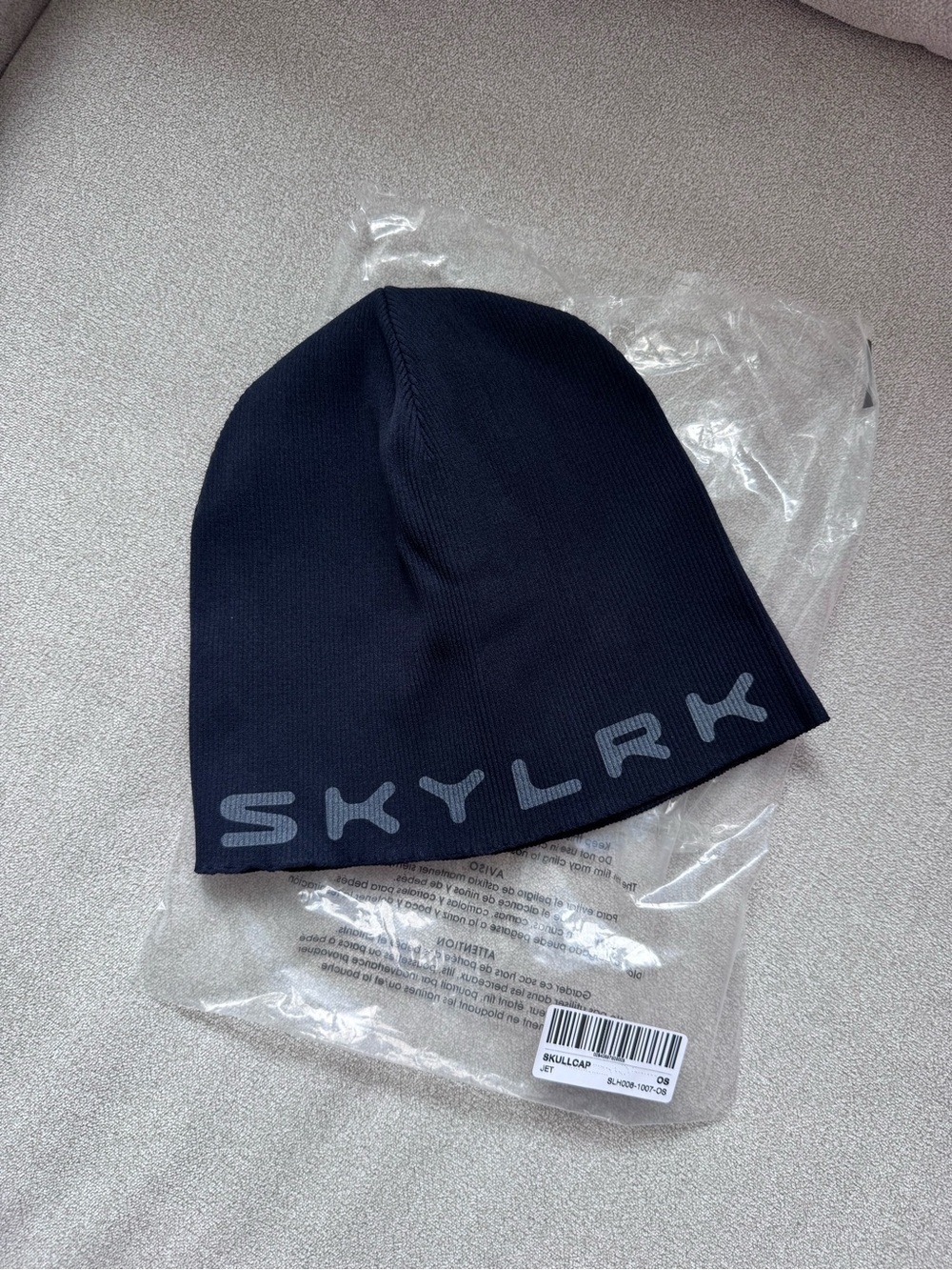 Justin Bieber SLYLRK Jet Black Skullcap Beanie BRAND NEW